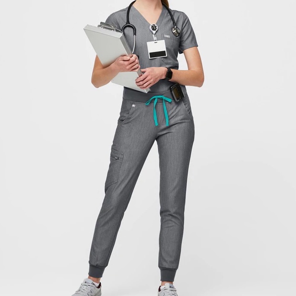 Figs scrubs grey